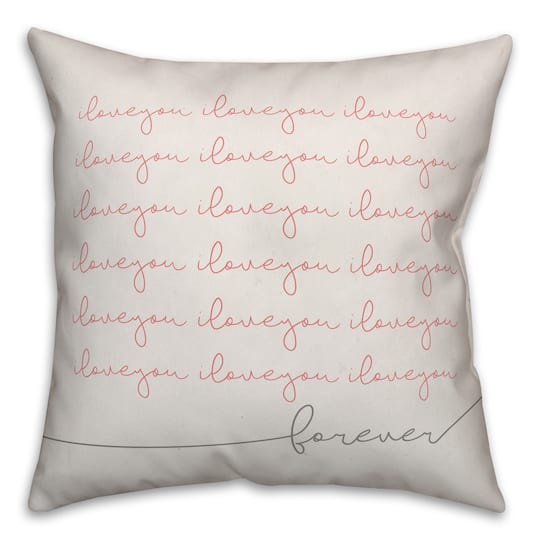 I Love You Forever Throw Pillow